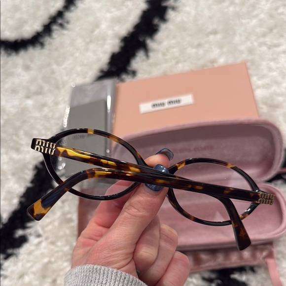 Miu Miu Tortoise Regard Glasses Honey Havana - Picture 2 of 5